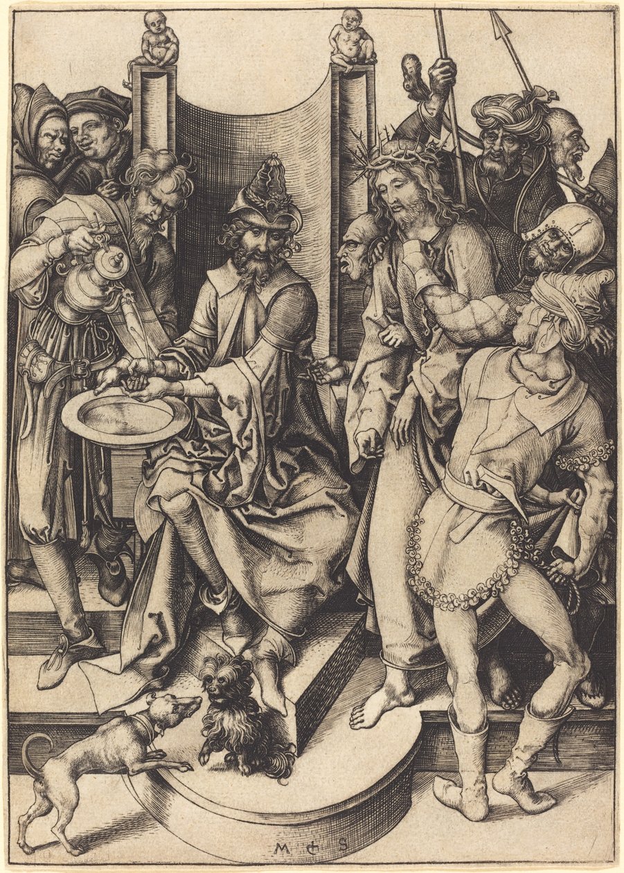 Kristus før Pilatus af Martin Schongauer