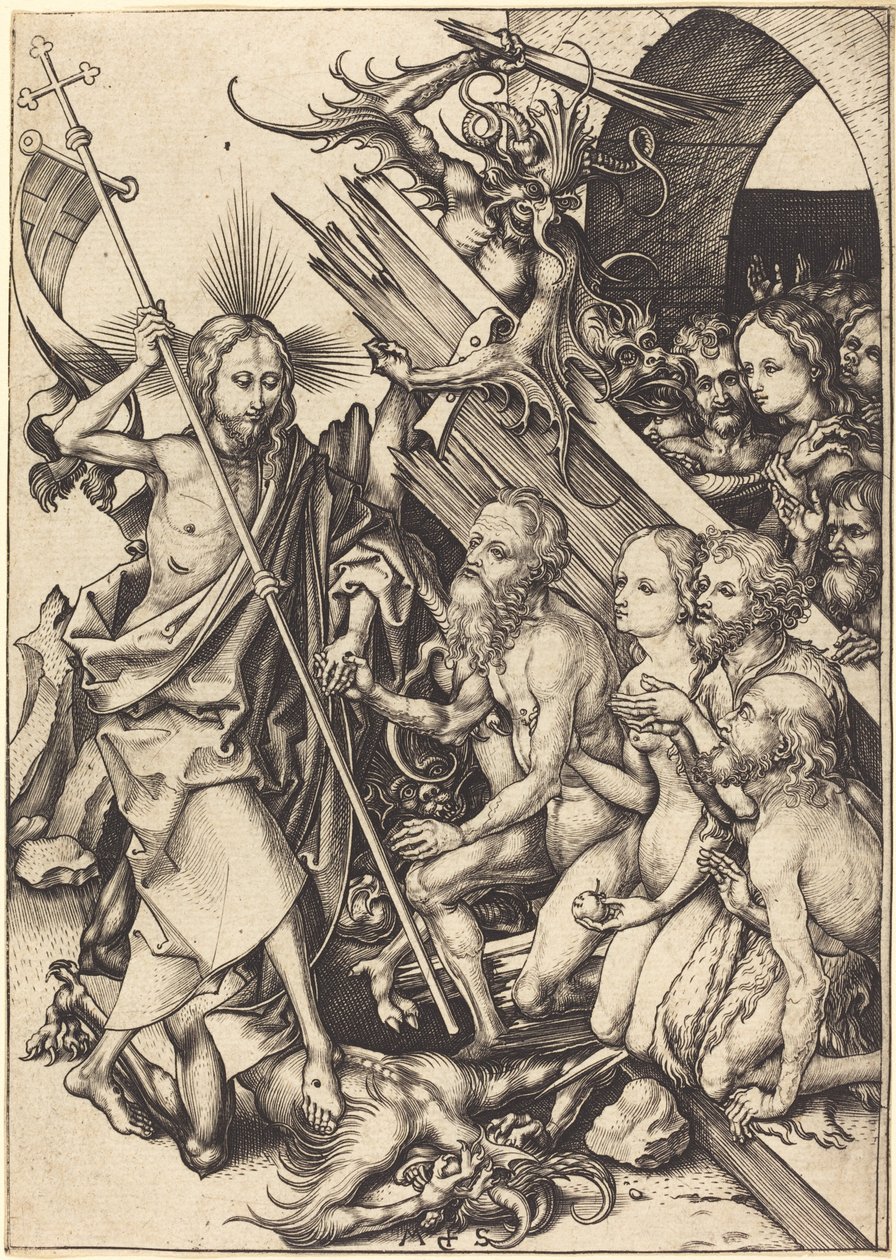 Kristus i Limbo af Martin Schongauer