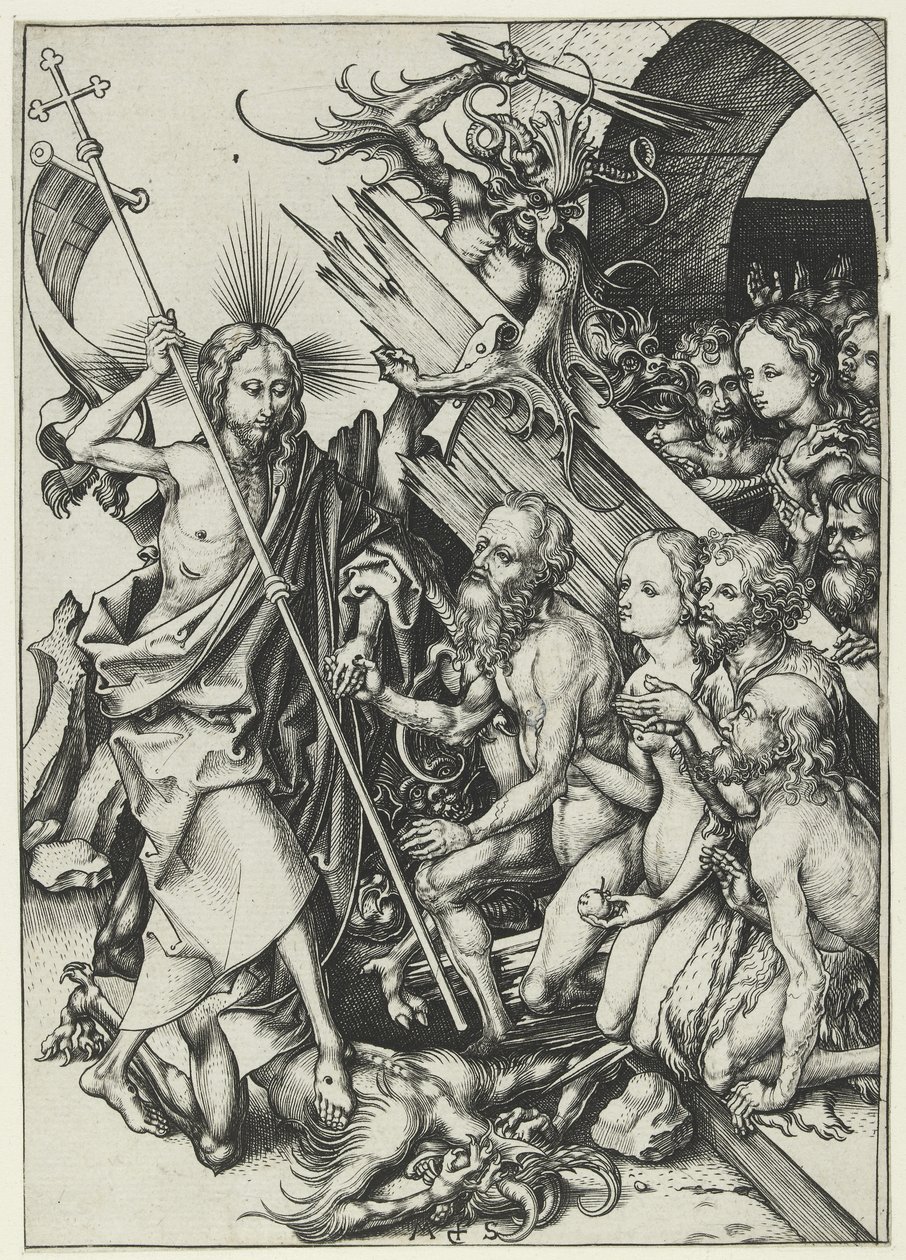 Kristus i Limbo af Martin Schongauer