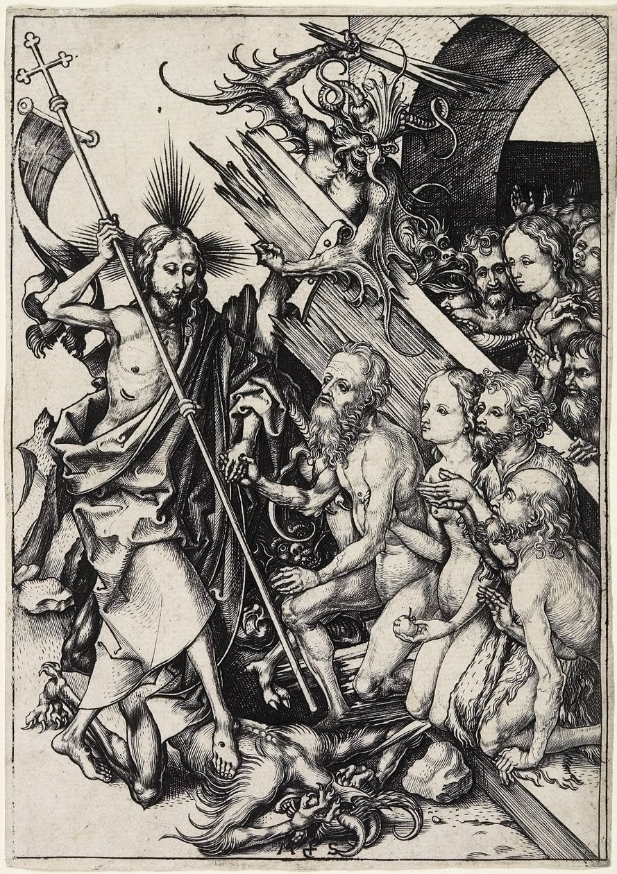 Kristus i Limbo, ca. 1480 af Martin Schongauer