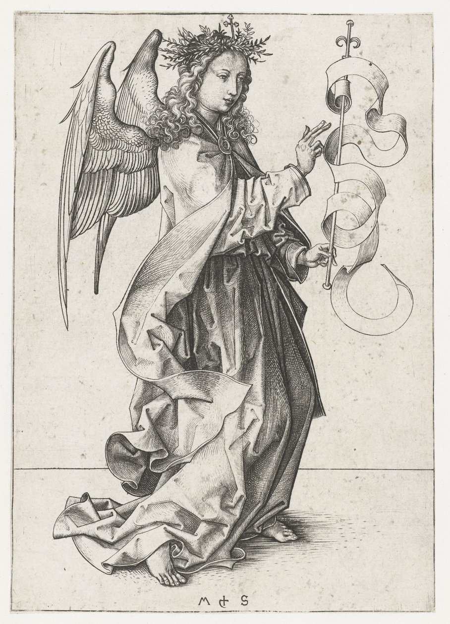 Englen Gabriel Bebudelse (serietitel) af Martin Schongauer