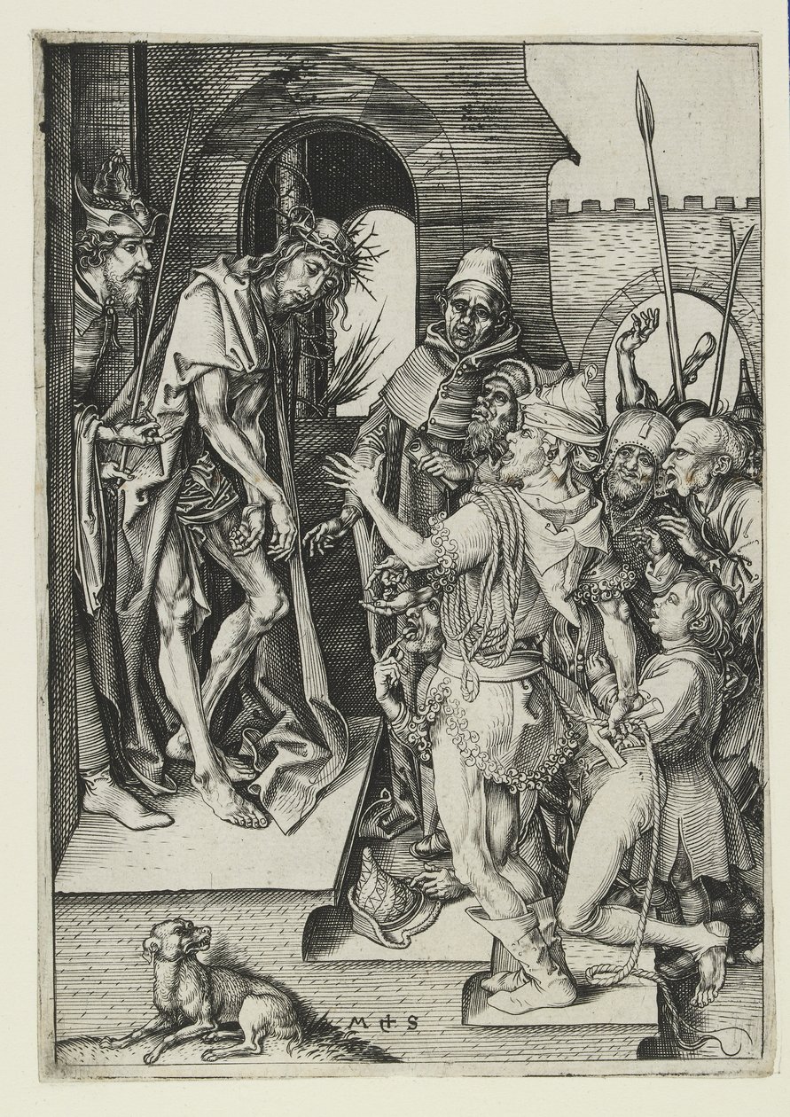 Ecce Homo, slutningen af det 15. århundrede af Martin Schongauer