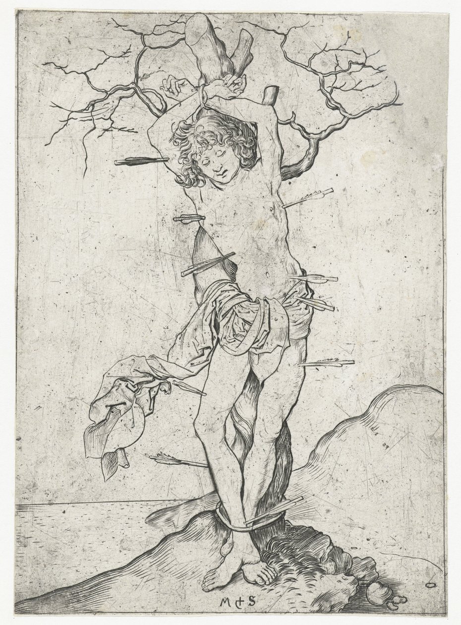 Sankt Sebastian af Martin Schongauer