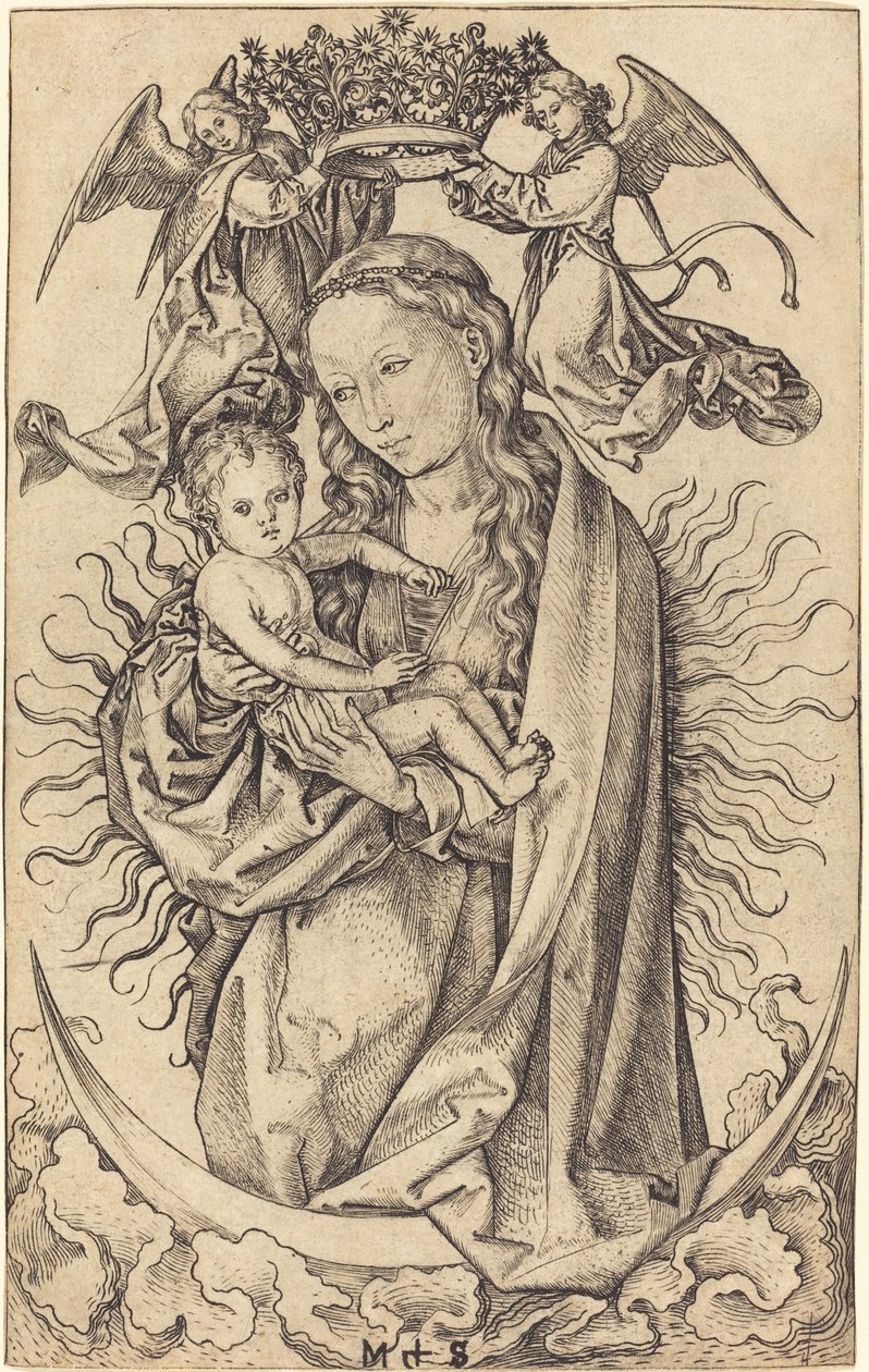 Madonna på Halvmånen af Martin Schongauer