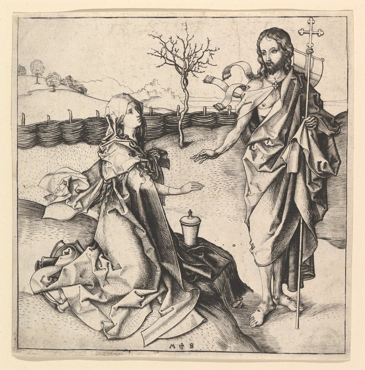 Noli me Tangere, ca. 1435-1491. af Martin Schongauer