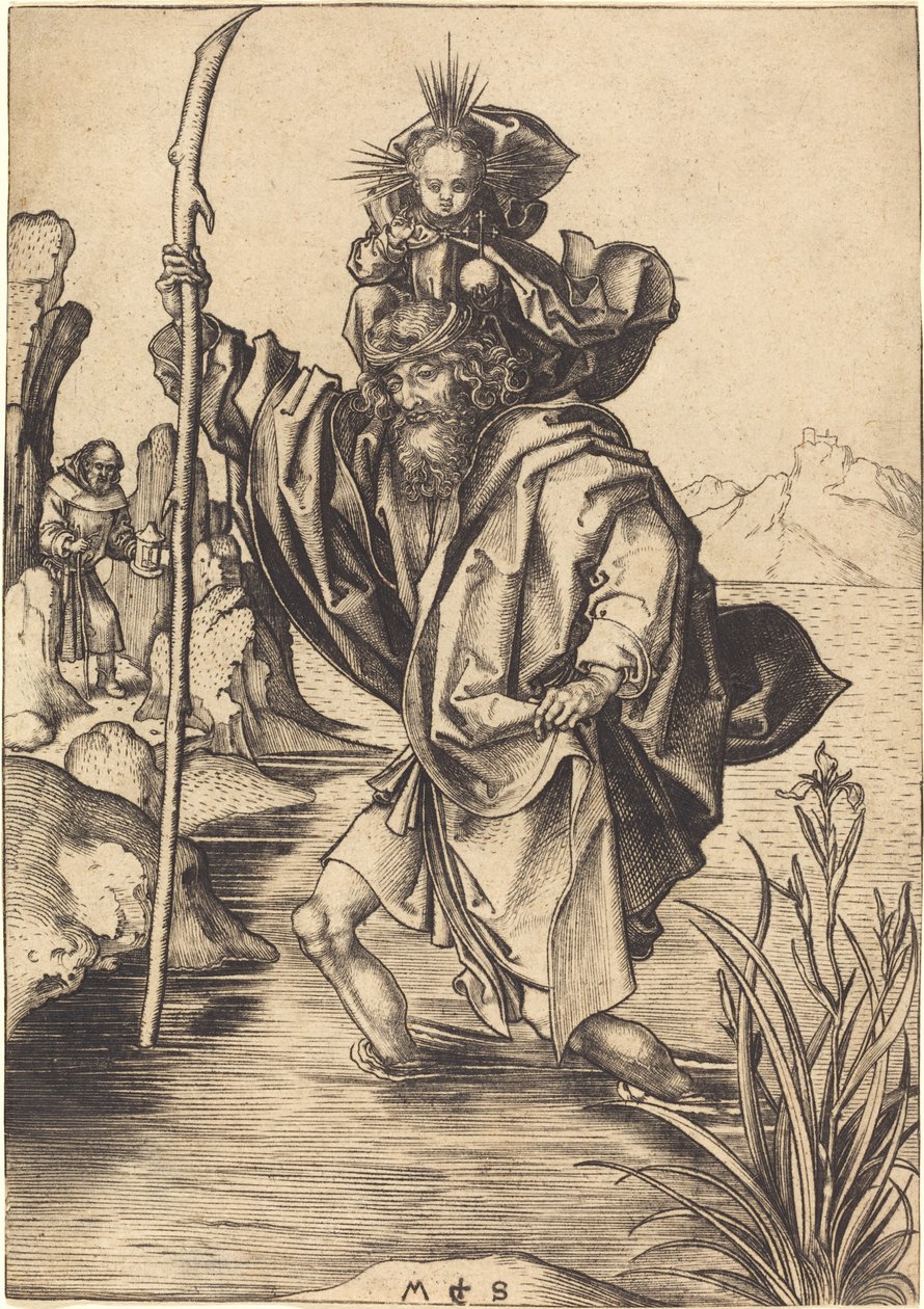 Saint Christopher af Martin Schongauer