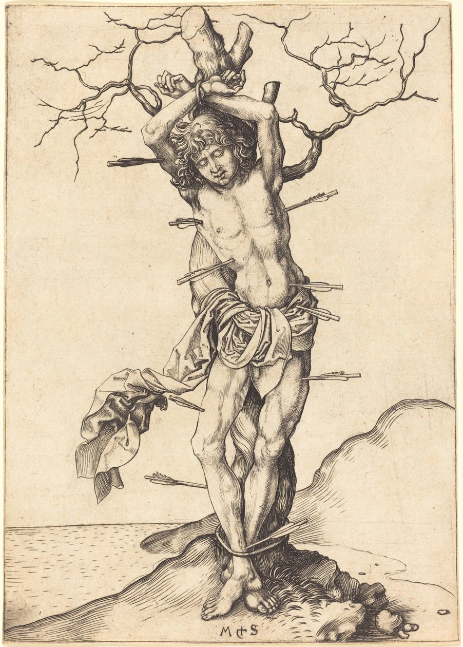 Sankt Sebastian af Martin Schongauer