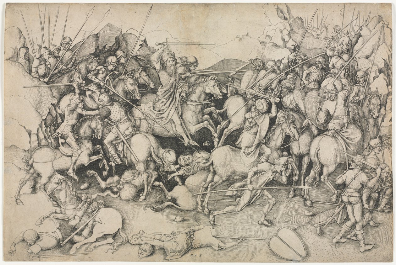 St. James and the Saracens, 15. århundrede. af Martin Schongauer