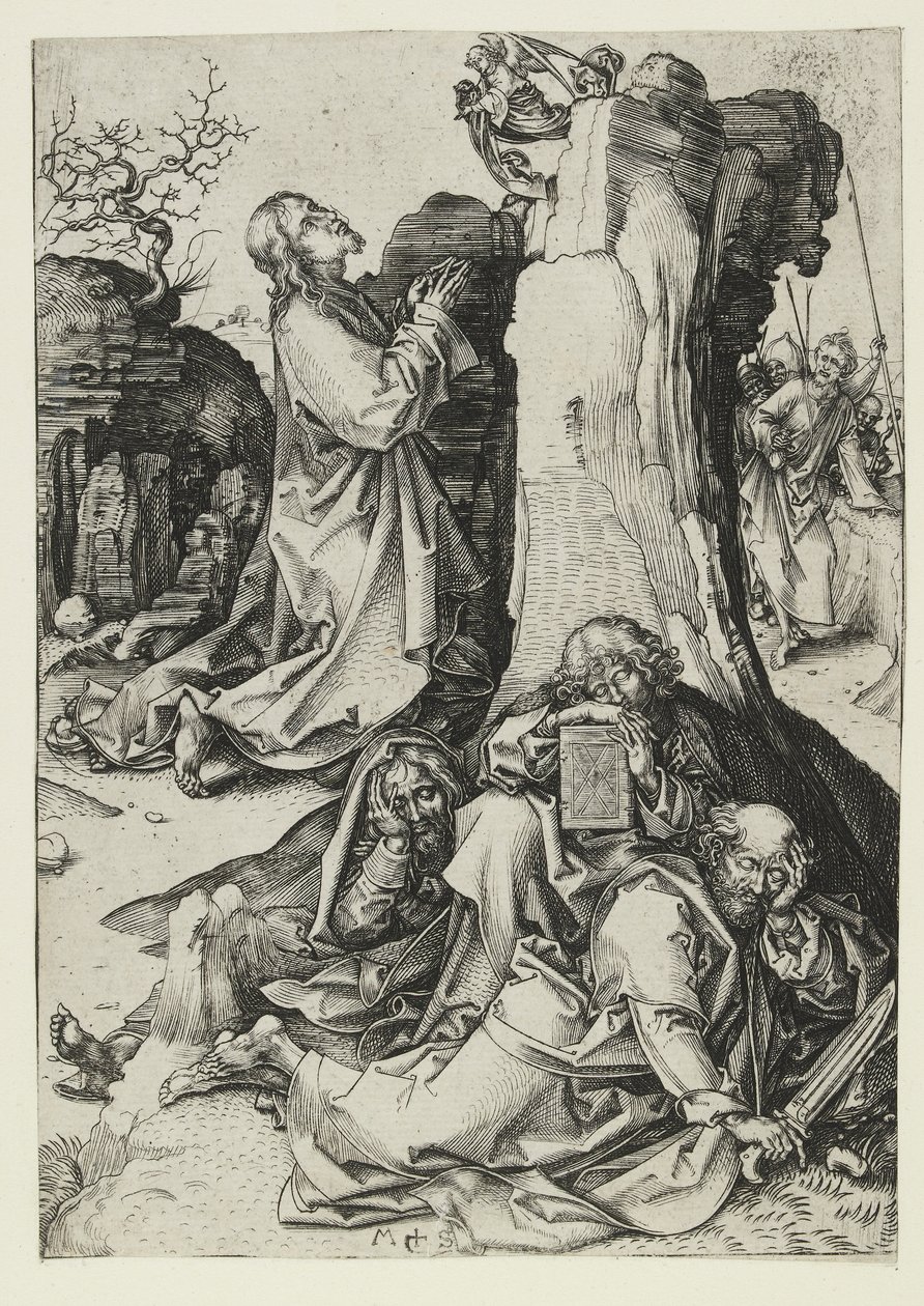 Kvalen i haven, slutningen af det 15. århundrede af Martin Schongauer