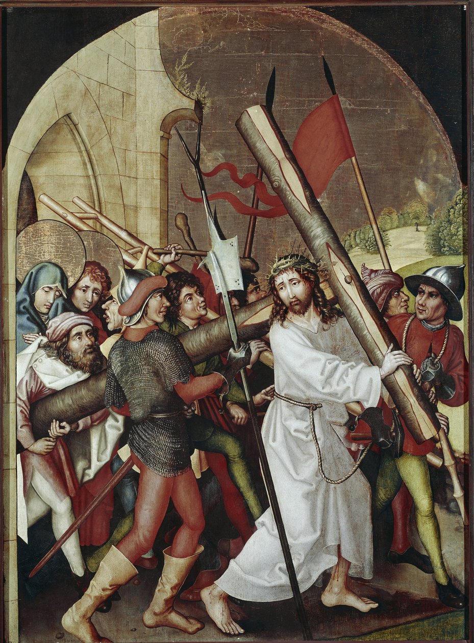 Kavaleriet. Maleri af Martin Schongauer (1453-1491). Colmar, Unterlinden Museum af Martin Schongauer