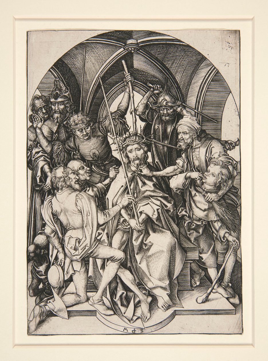 The Crowning with Thorns, fra serien The Passion af Martin Schongauer