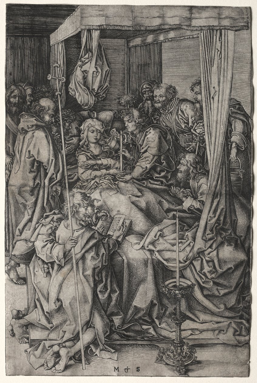 Jomfruens død. af Martin Schongauer