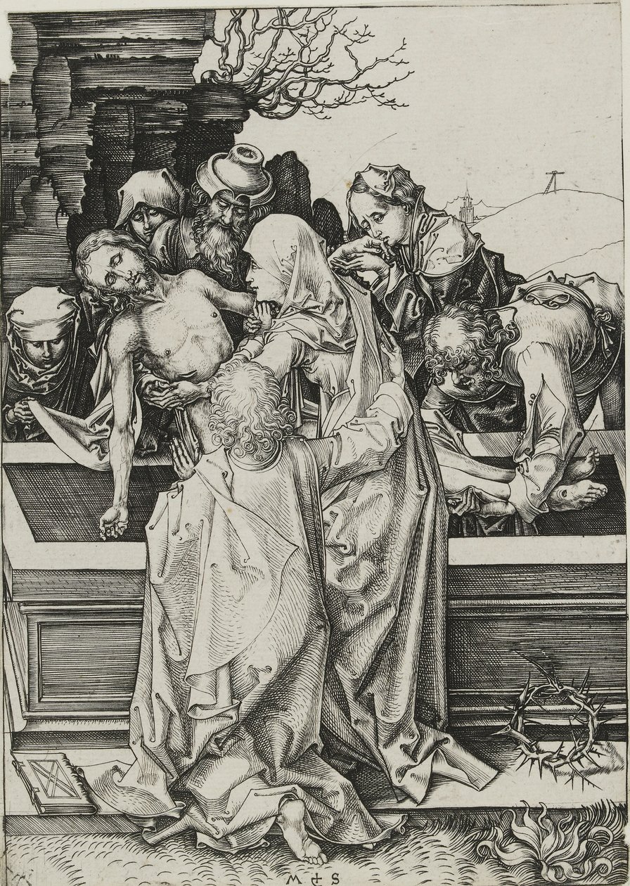 Gravmælet, slutningen af det 15. århundrede af Martin Schongauer