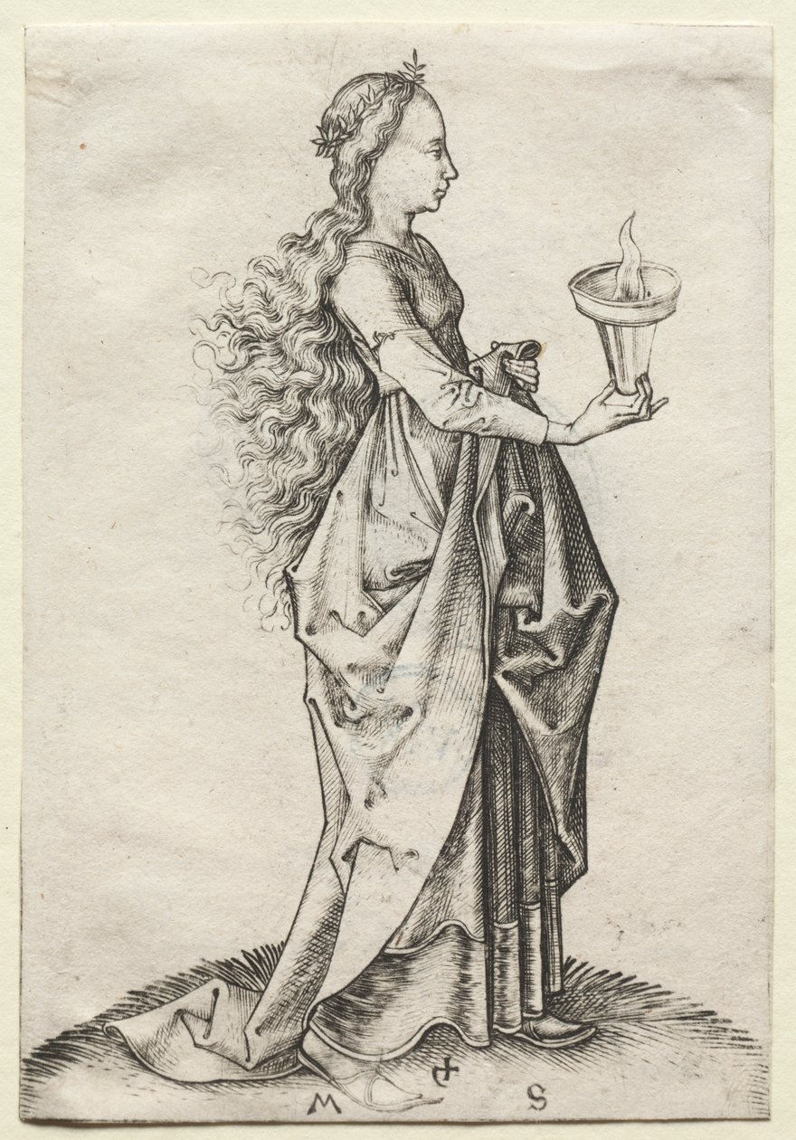 Den femte vise jomfru af Martin Schongauer