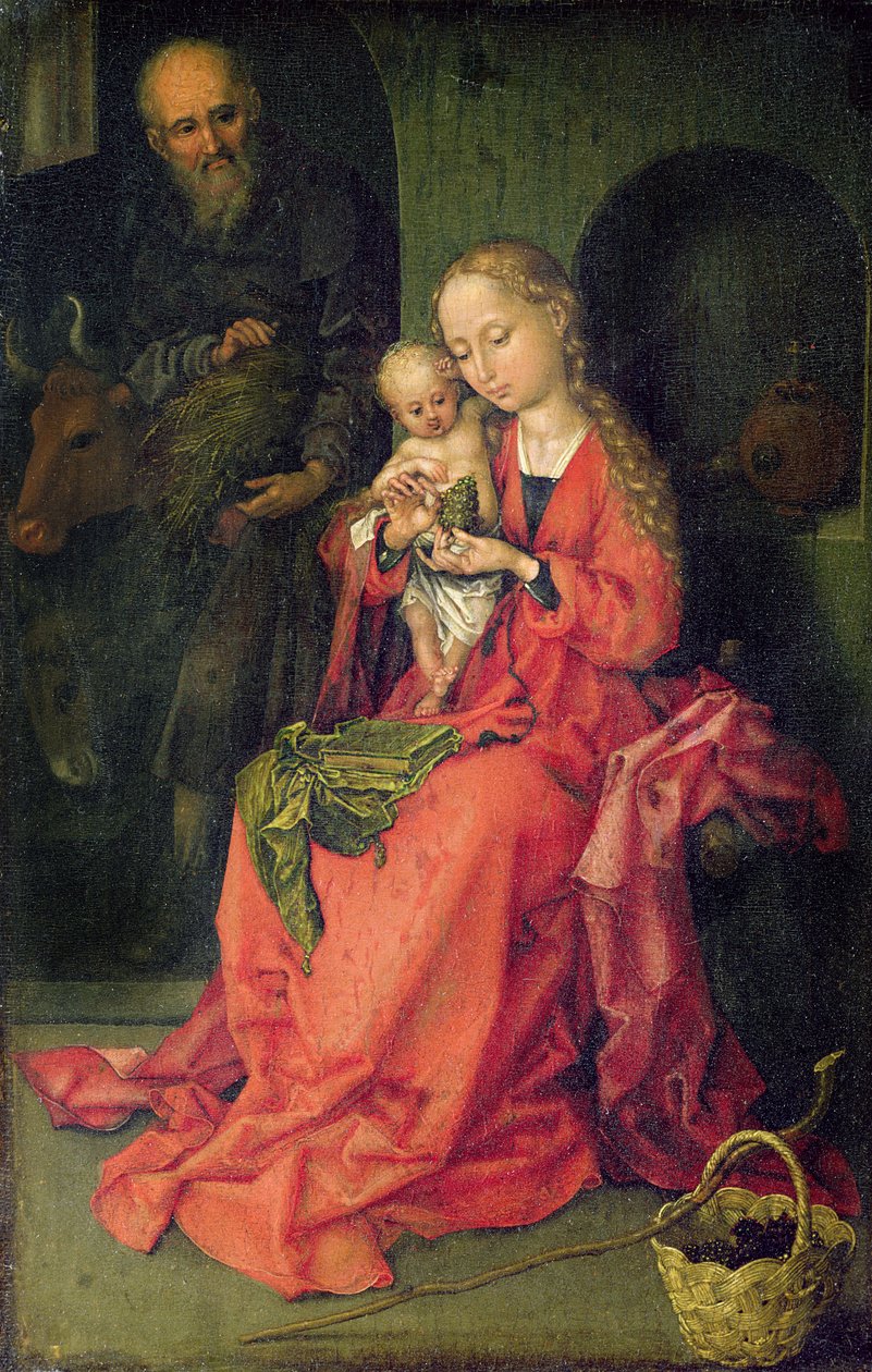 Den hellige familie, ca.1480-90 af Martin Schongauer