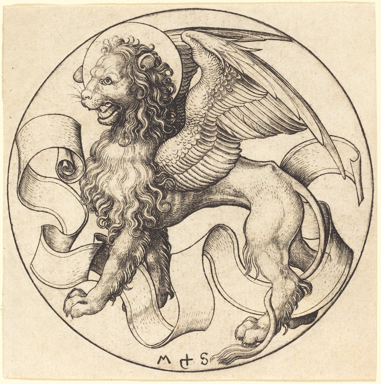 Løven af Sankt Markus af Martin Schongauer