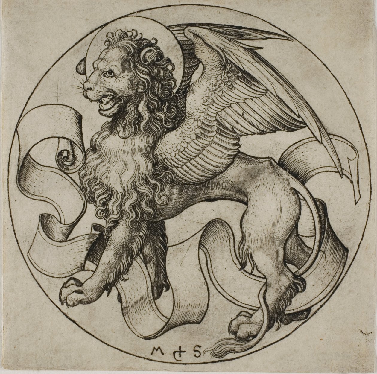 Løven af Sankt Markus af Martin Schongauer