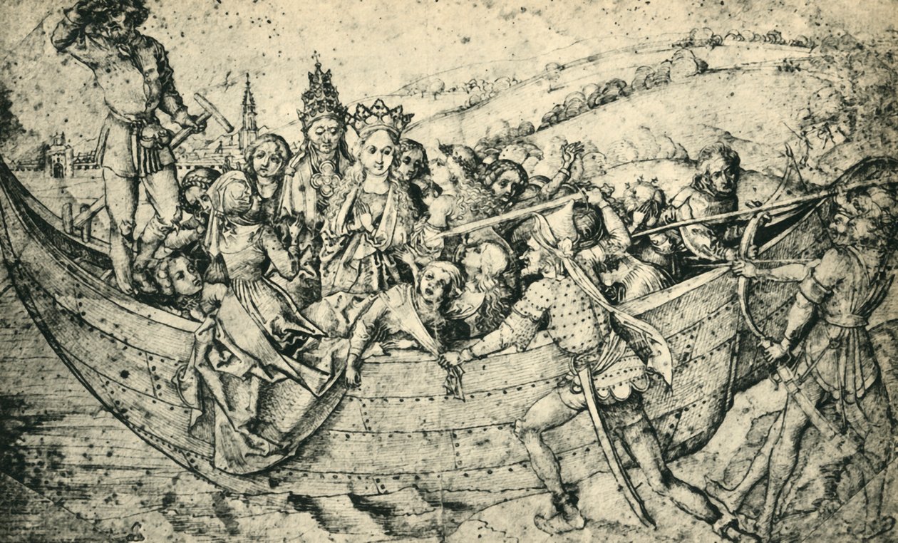 The Martyrium of Saint Ursula og hendes ledsagere, c1450, 1943. af Martin Schongauer