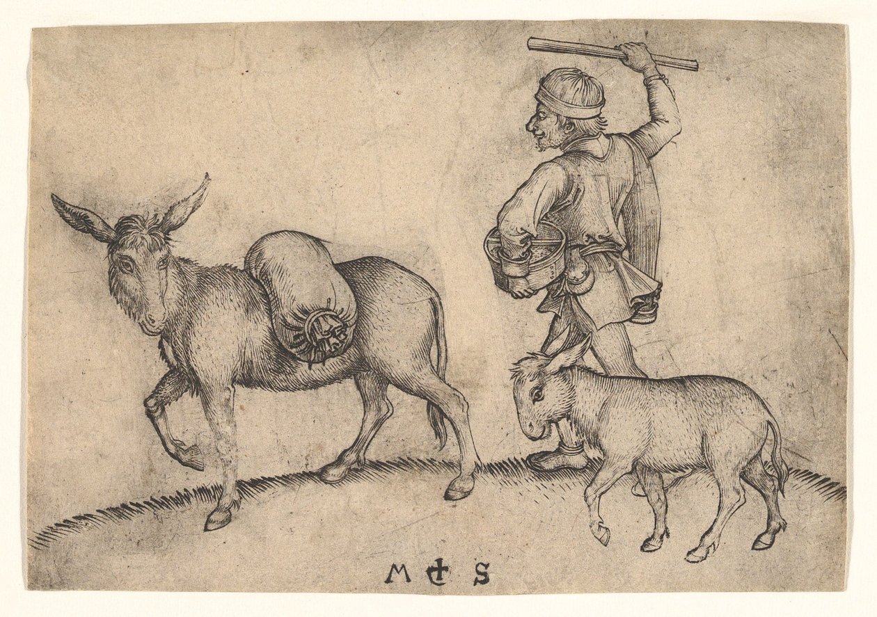 Mølleren, ca. 1435-1491. af Martin Schongauer
