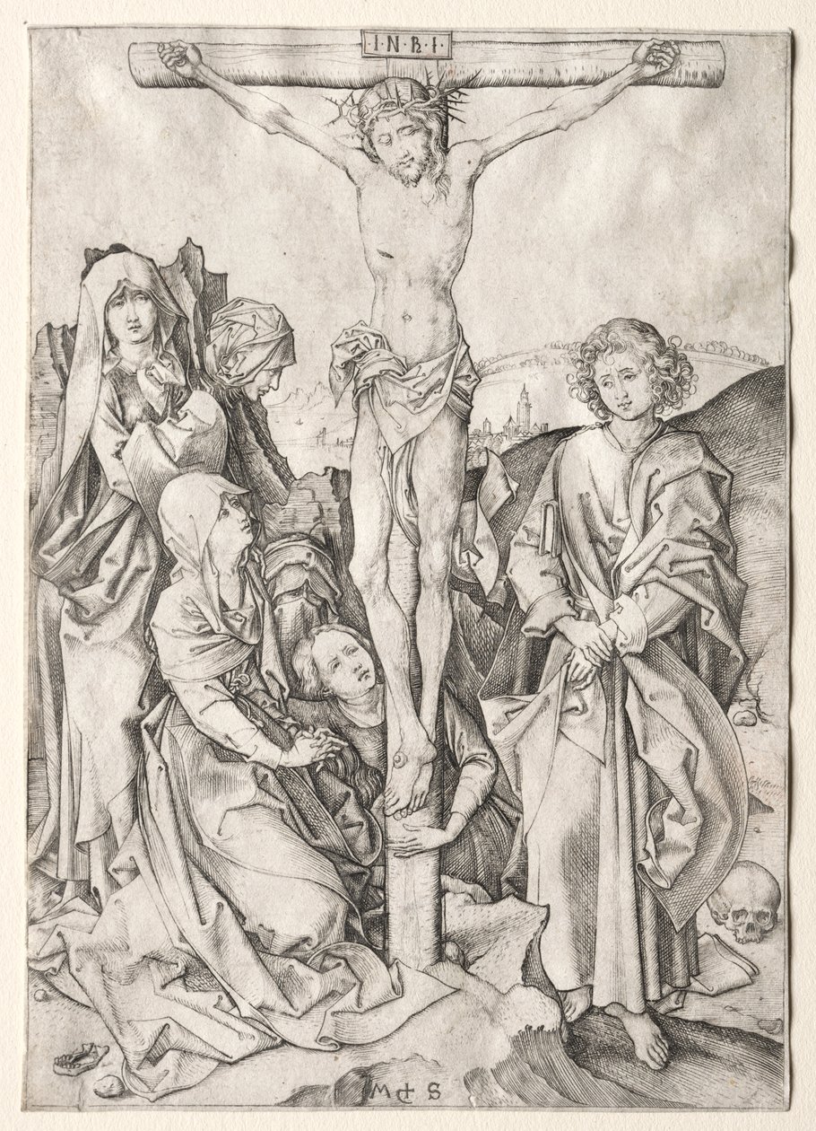 Lidenskaben: Kristus på korset af Martin Schongauer