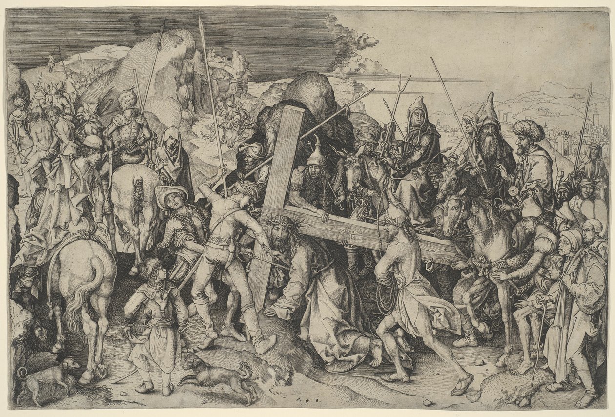 Vejen til Golgata af Martin Schongauer