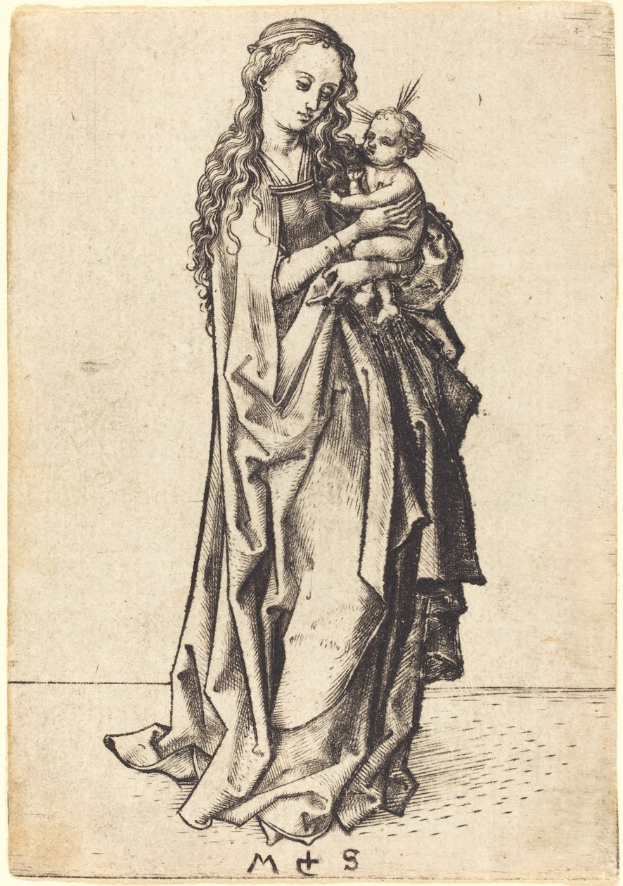 Den lille Madonna og barnet af Martin Schongauer