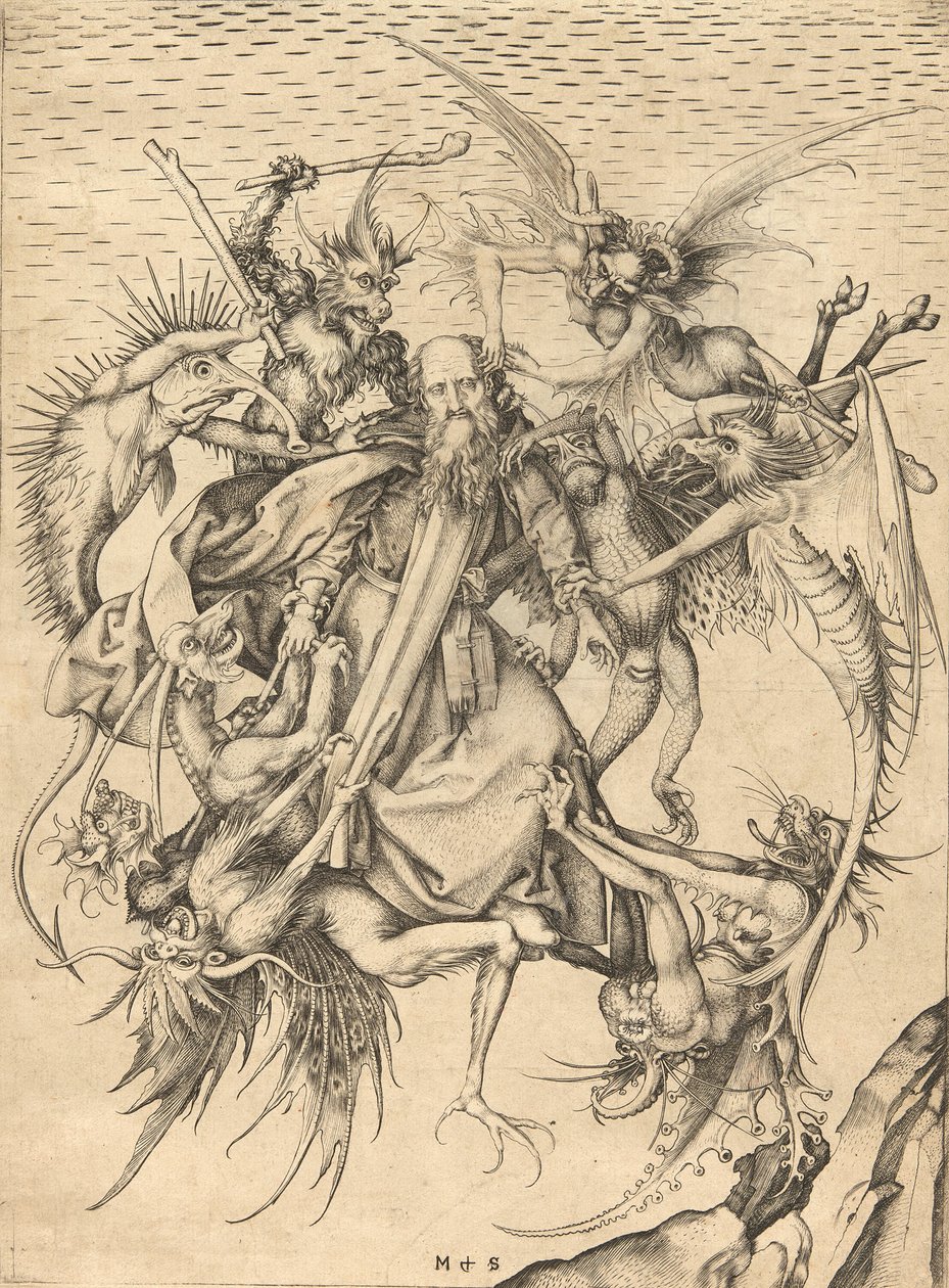 Sankt Anthonys fristelse af Martin Schongauer