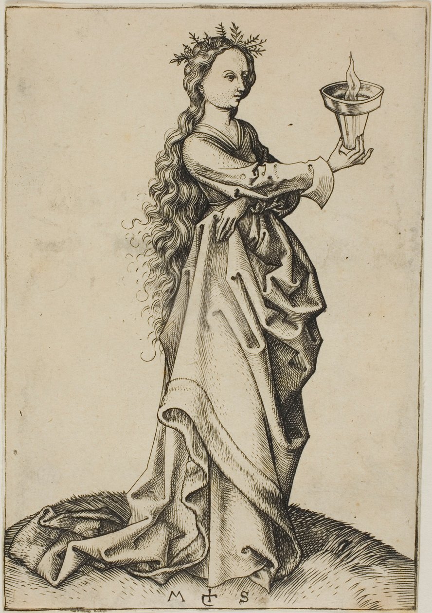 Den tredje vise jomfru af Martin Schongauer