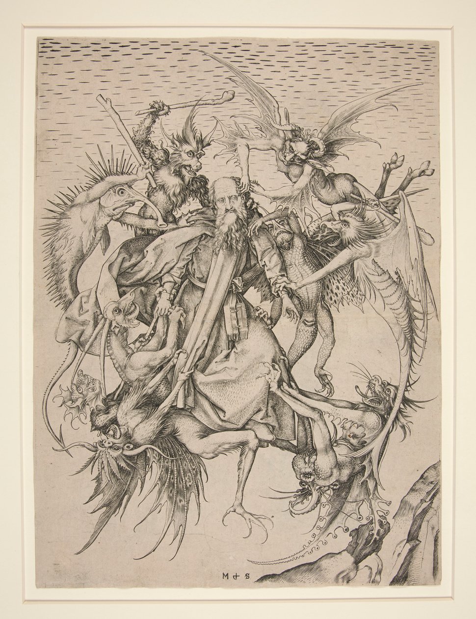 Sankt Anthonys trængsler af Martin Schongauer