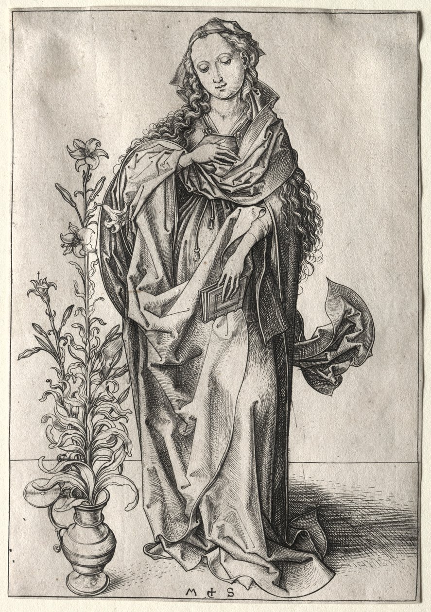 Bebudelsens Jomfru. af Martin Schongauer