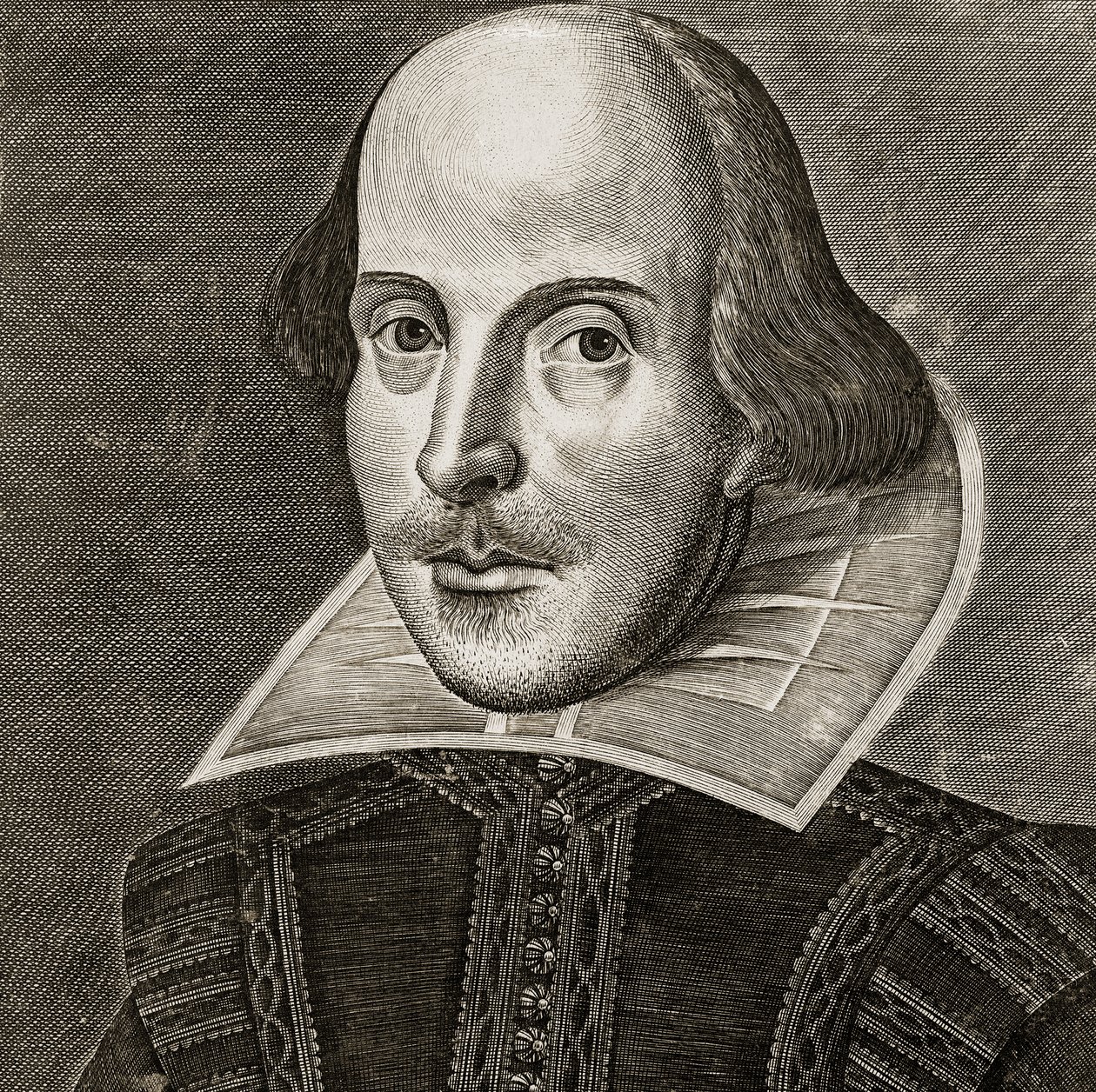 Portræt af William Shakespeare af Martin Droeshout af Martin the elder Droeshout