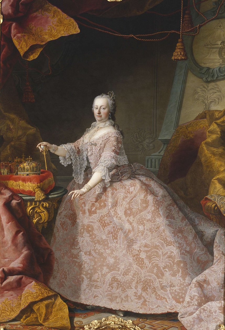 Tysk: Kejserinde Maria Theresia Maria Theresia af Østrig i en alder af 35 år af Martin van Meytens