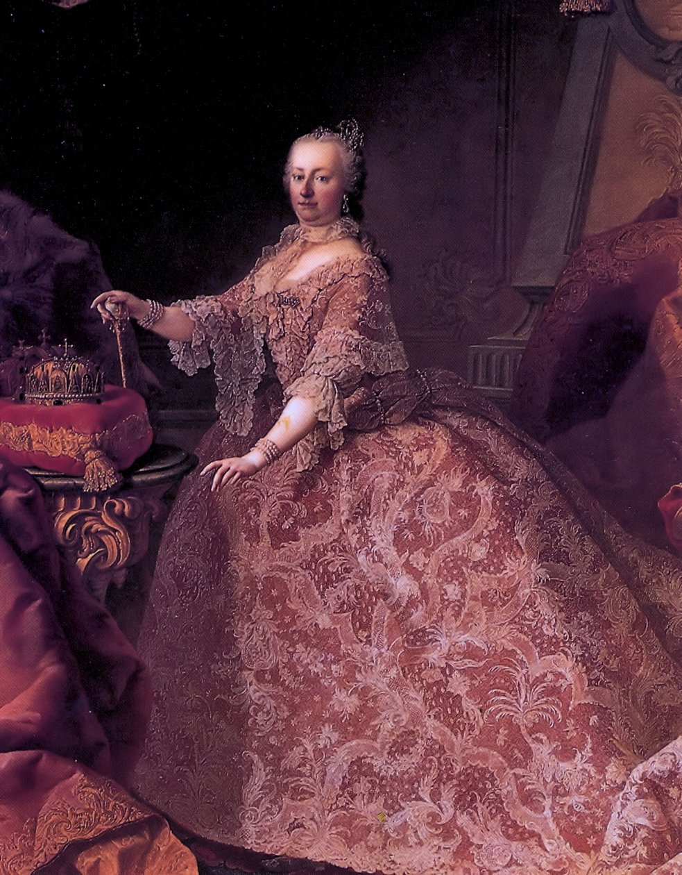 Tysk: Kejserinde Maria Theresia Maria Theresia af Østrig i en alder af 35 år af Martin van Meytens