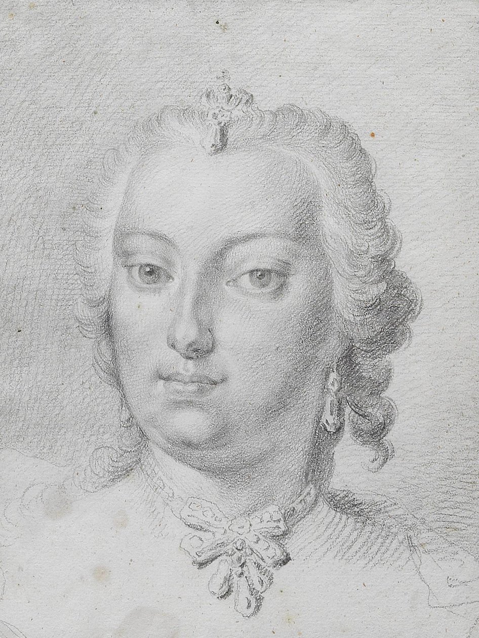 Martin van Meytens Maria Theresia-tegning fra 1741 af Martin van Meytens