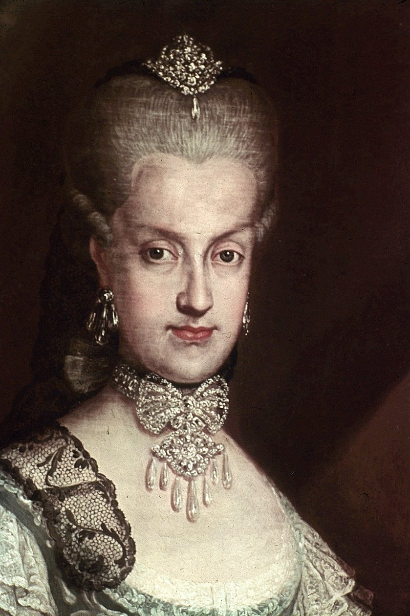 Portræt af Maria Carolina af Østrig af Martin van Meytens