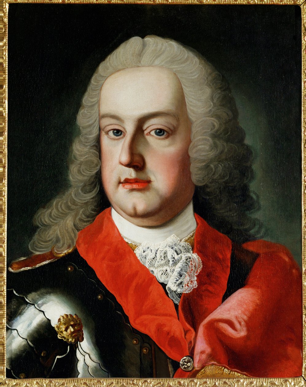 Franz I Stephan, kejser, hertug af Lothringen, storhertug af Toscana, ægtemand til kejserinde Maria Theresia ... (olie på lærred) af Martin van Mytens or Meytens