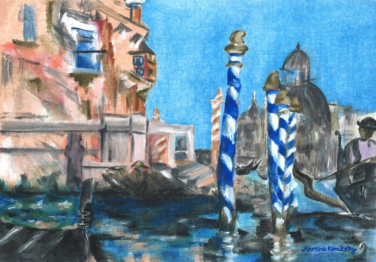 Canal Grande (Hyldest til Edouard Manet) af Martina Konitzky