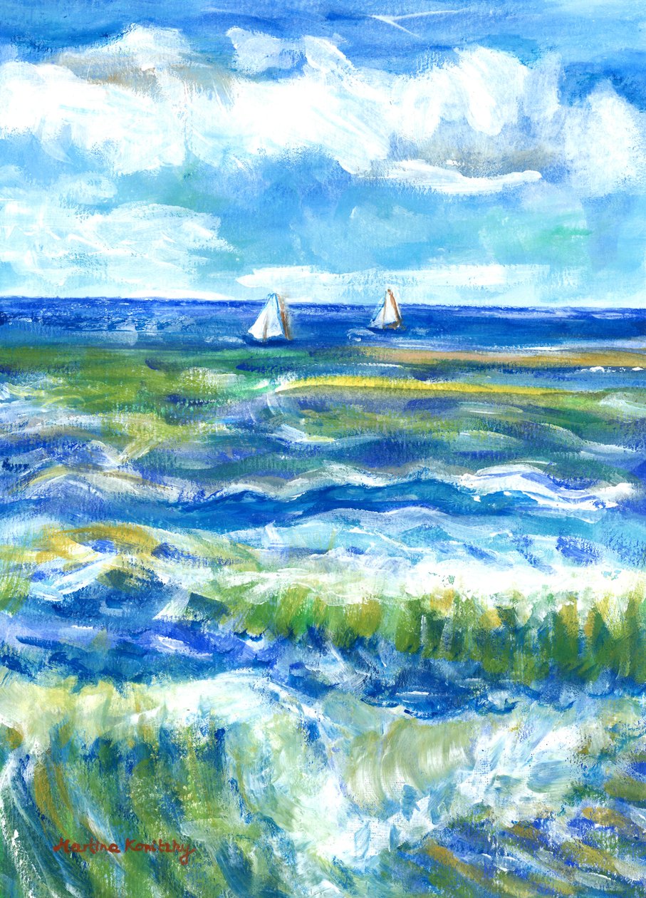 Saintes-Maries-de-la-Mer (hyldest til Vincent van Gogh) af Martina Konitzky