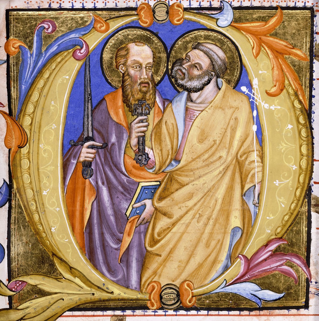 De hellige Peter og Paulus, ca. 1400 af Martino de Bartolomeo