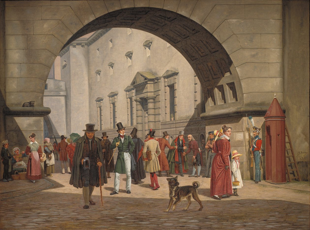 Københavns Fængsel, 1831 af Martinus Rorbye