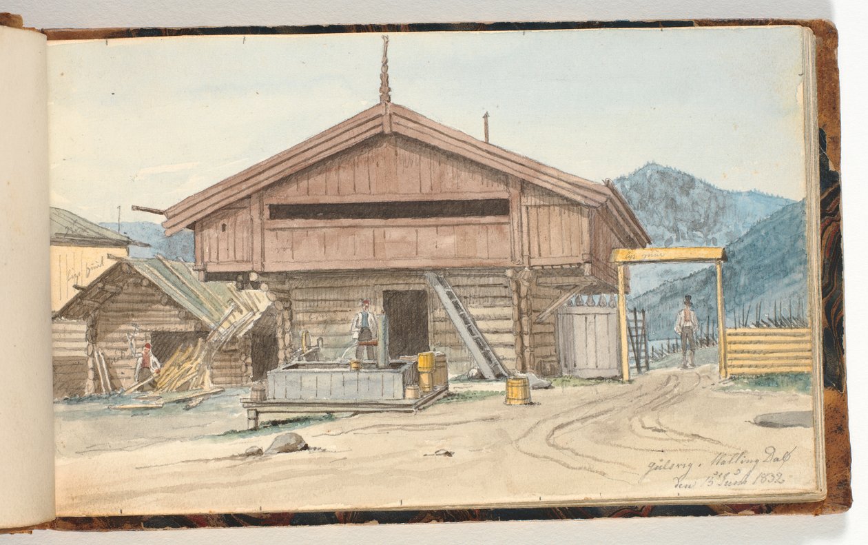 Bondegård af Martinus Rørbye