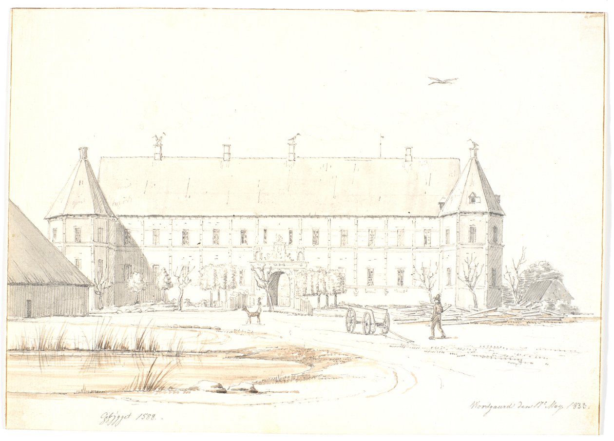 Herregården Voergaard af Martinus Rørbye