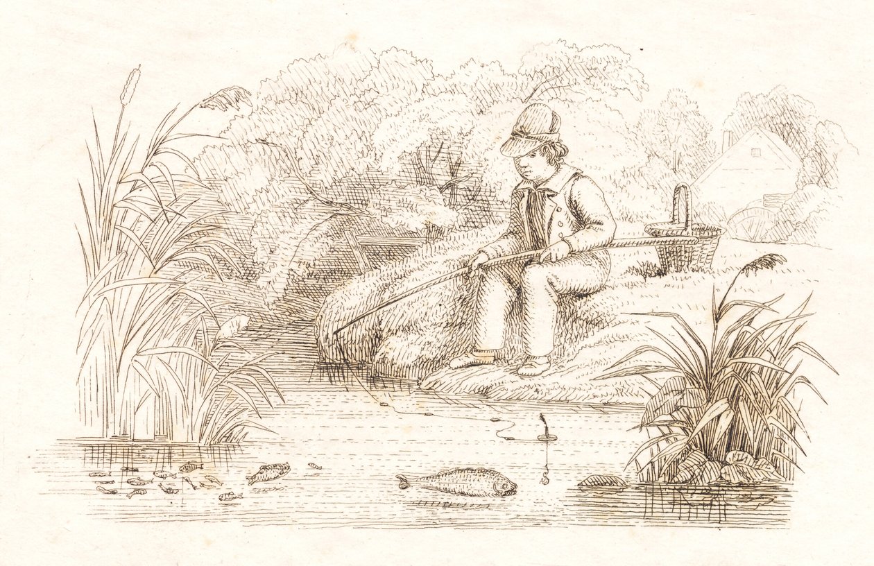 Illustration til "Halvhundrede Fabler for Børn" af Hey af Martinus Rørbye
