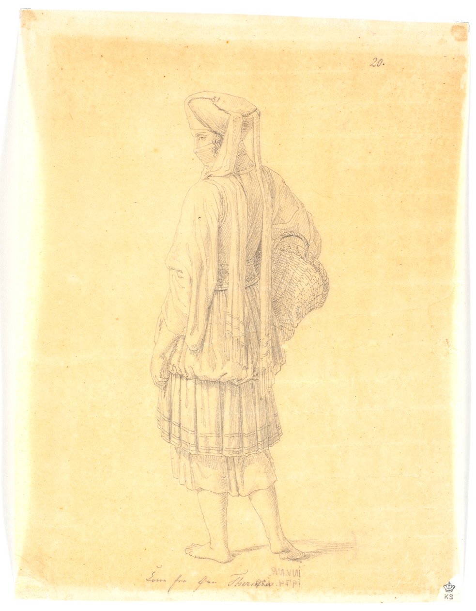 Frau von der Insel Thermia af Martinus Rørbye