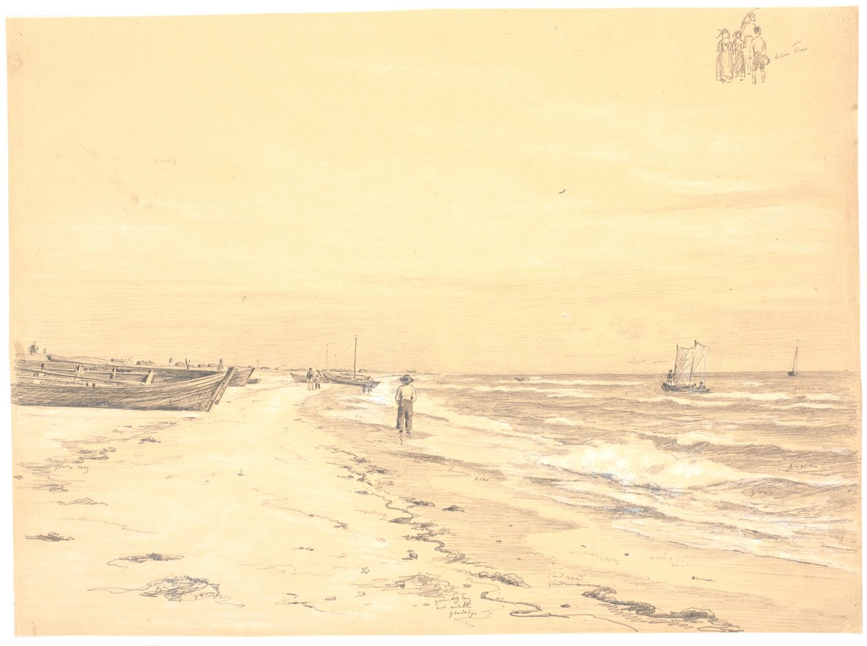 Parti af Sønderstrand, Skagen af Martinus Rørbye
