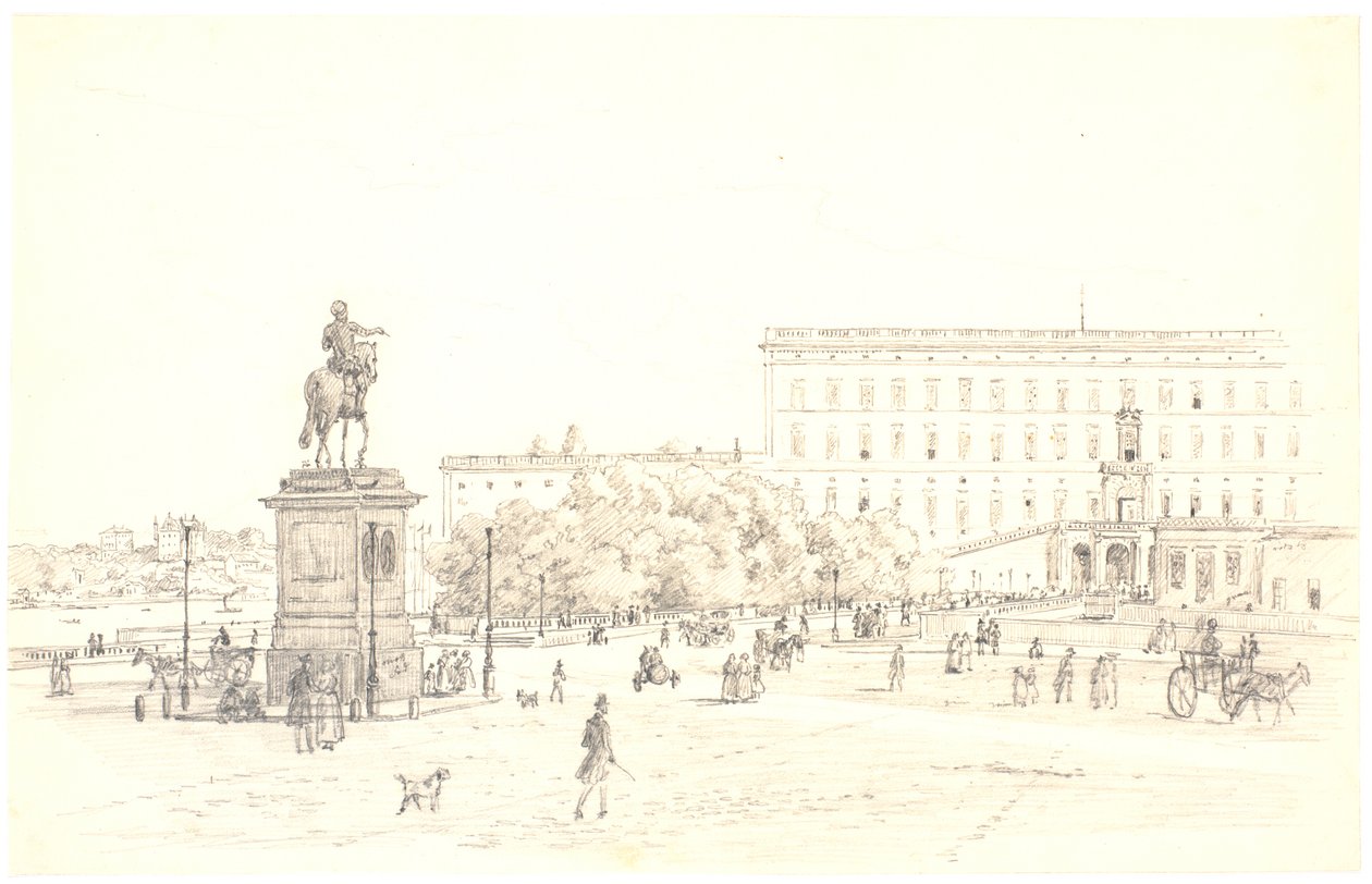 Stockholm Slot af Martinus Rørbye