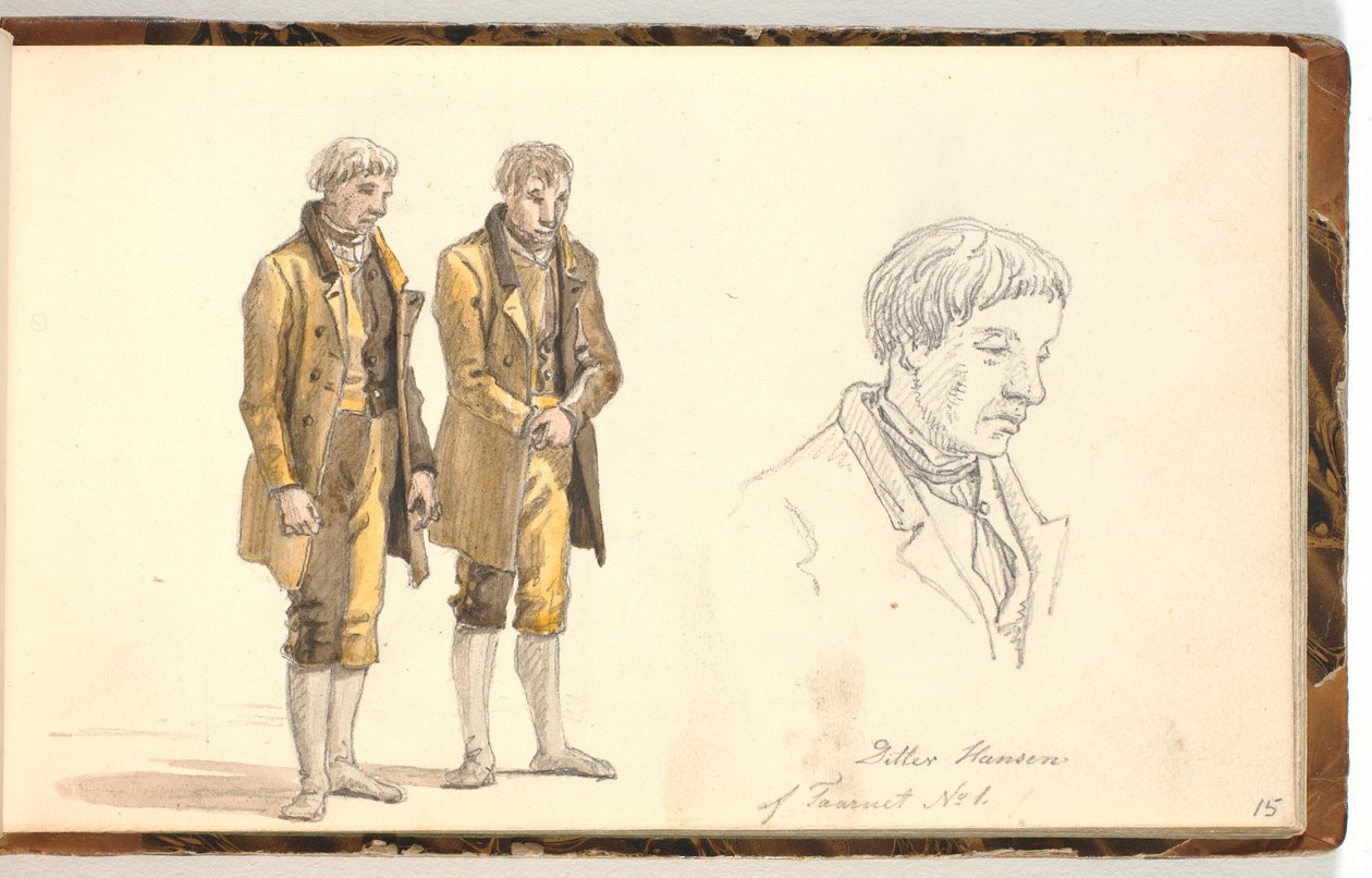 Studier af en forbedringshusfange af Martinus Rørbye