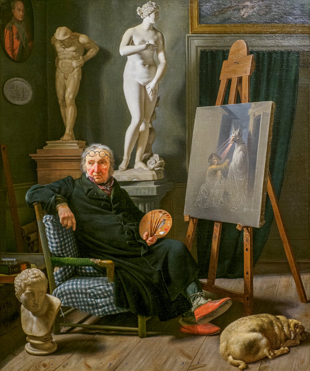 Maleren Christian August Lorentzen af Martinus Rorbye