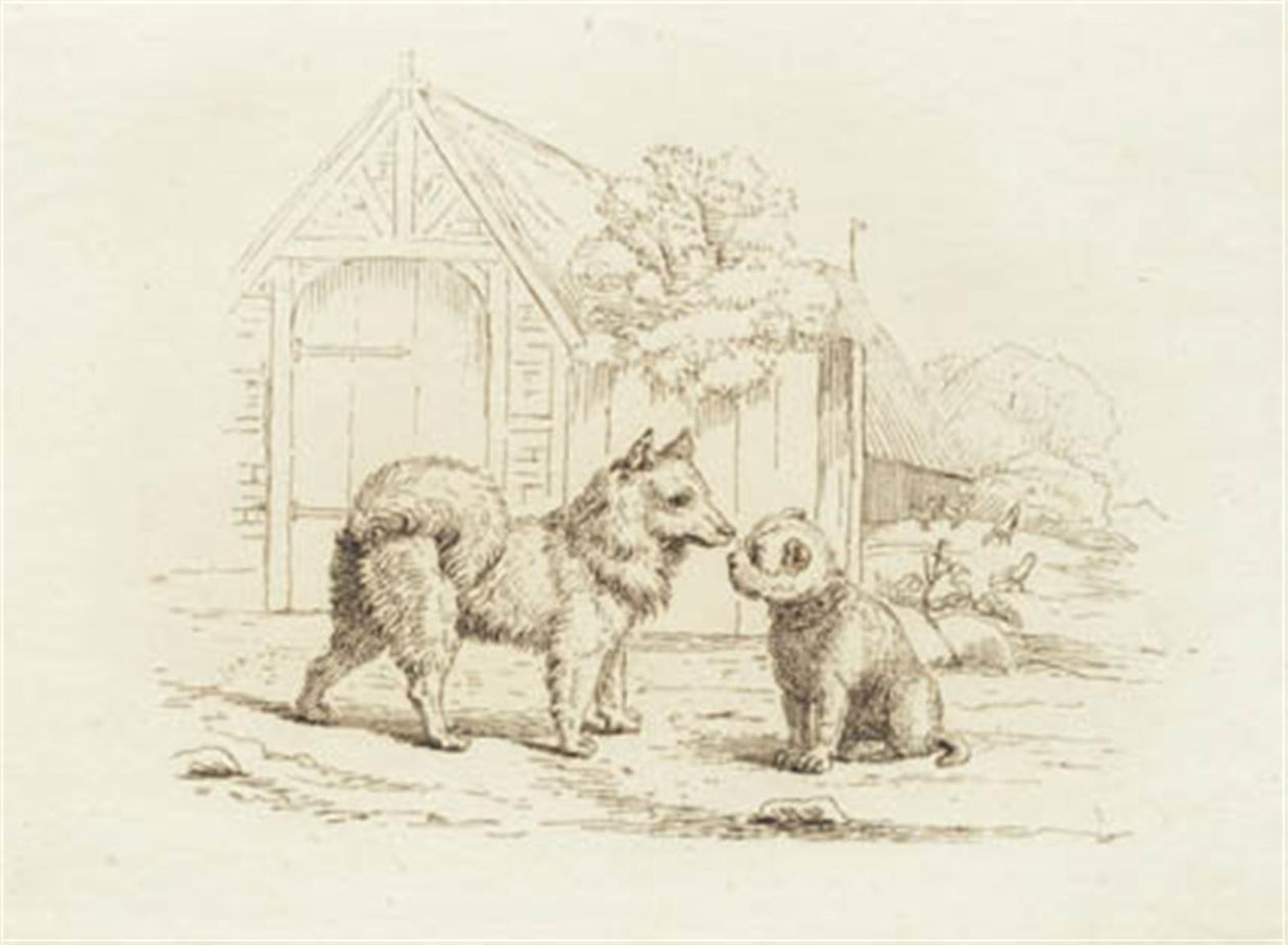 Illustration til "Halvhundrede Fabler for Børn" af Hey af Martinus Rørbye