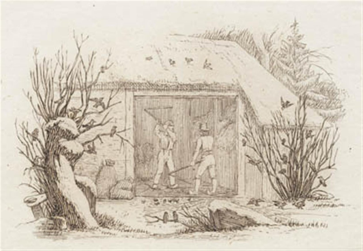 Illustration til "Halvhundrede Fabler for Børn" af Hey af Martinus Rørbye